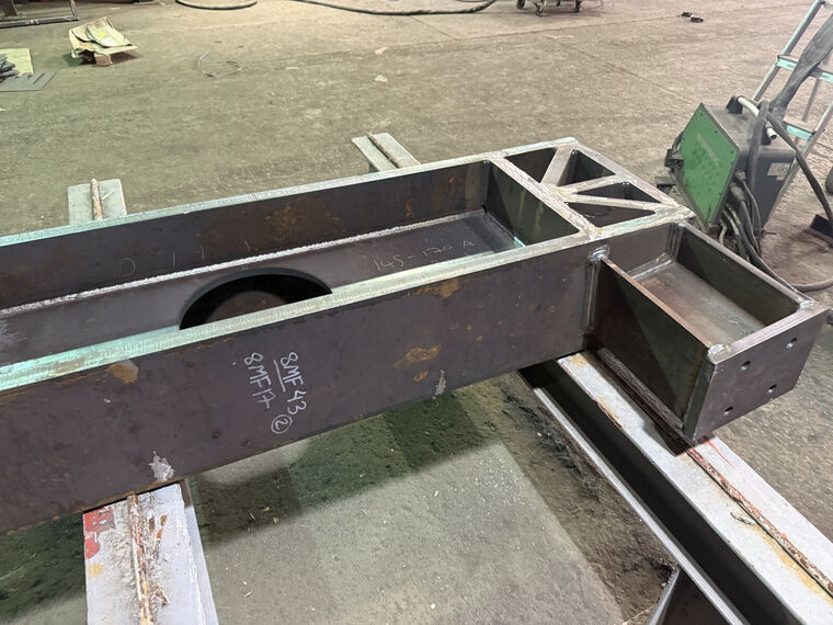 Structural steel fabrication detail